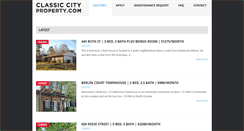Desktop Screenshot of classiccityproperty.com
