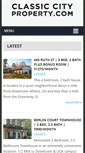 Mobile Screenshot of classiccityproperty.com